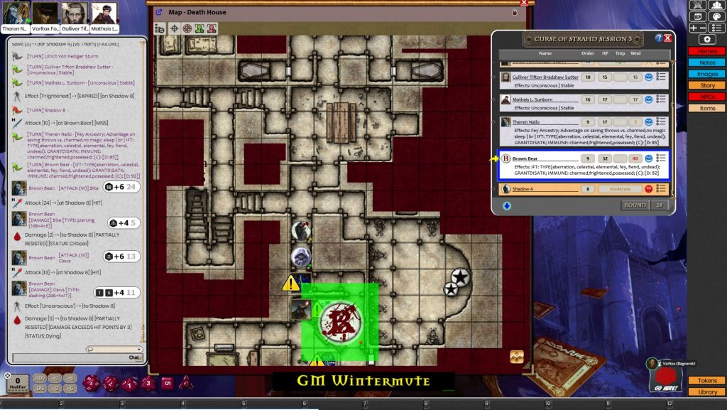 Curse of Strahd Session 3 – One Must Die (Death House)