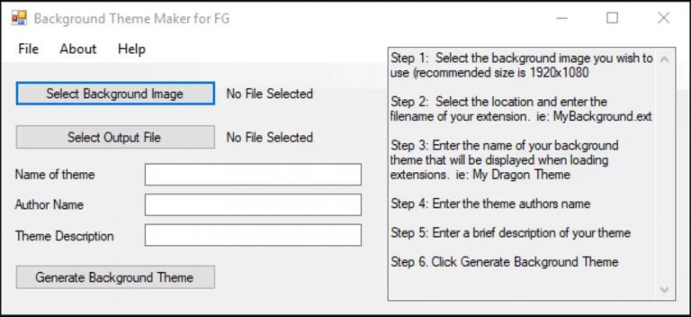Background Theme Maker for FG