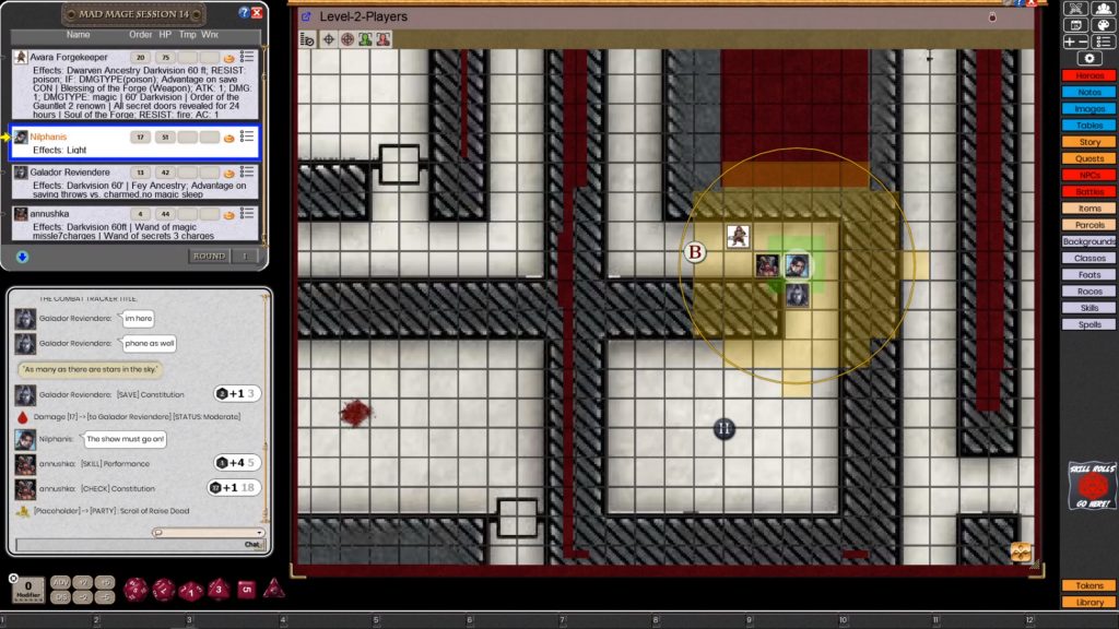 Dungeon of the Mad Mage Session 14 – Galador's Skeleton Hands