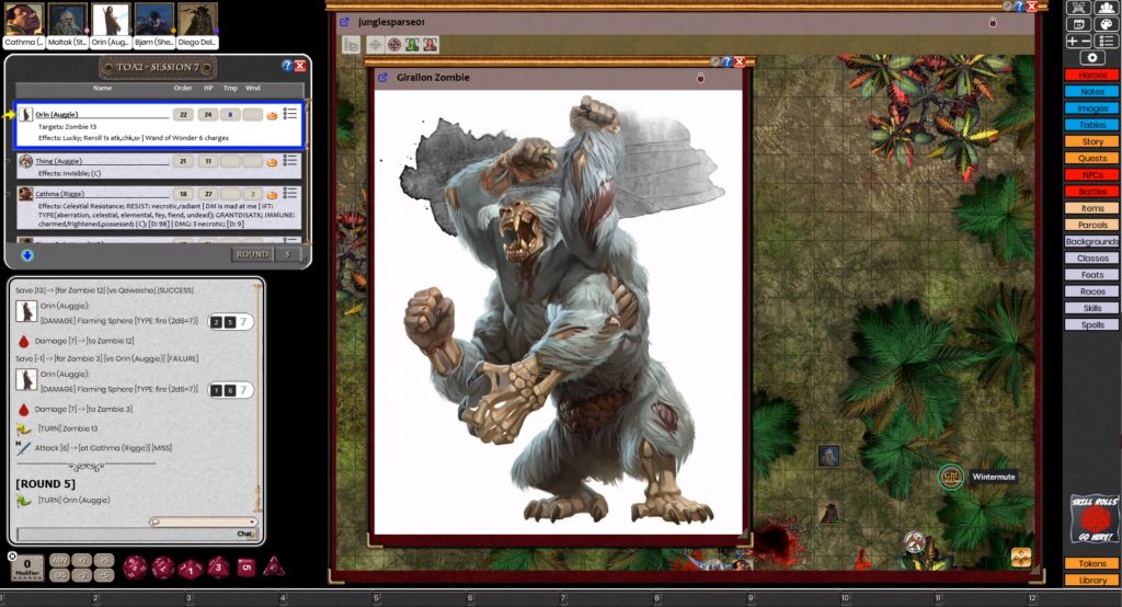 Tomb of Annihilation C2 Session 7 – Girallon Attack and Qawasha Dies