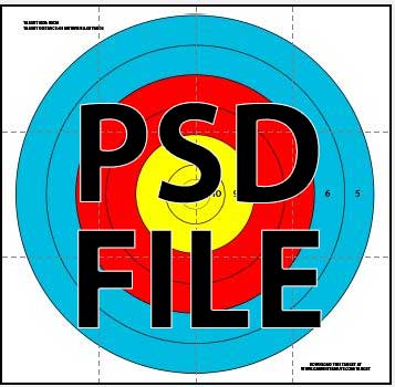 Printable Archery Targets 3 psdfile