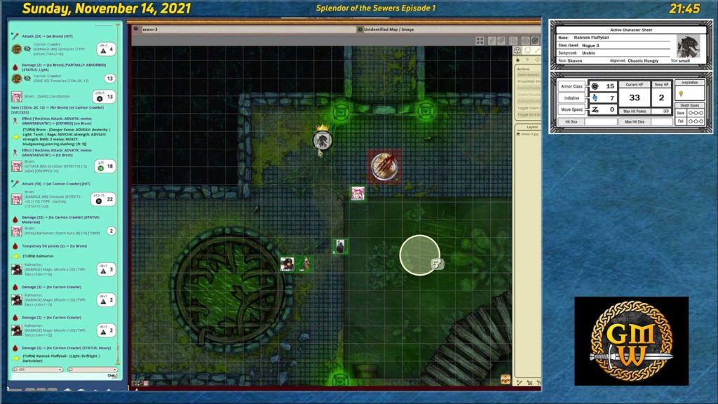 Splendor of the Sewers Session 1 – Hiding in the sewers