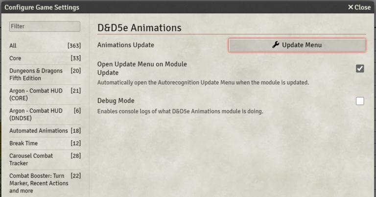 D&D 5E Animations
