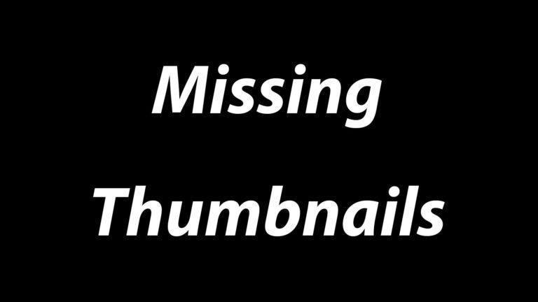 Regenerate All Thumbnails