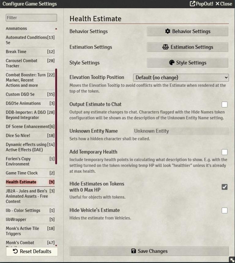 Foundry VTT 7 Know Thy Foe (and Friend): Exploring Foundry VTT’s Health Estimate Module