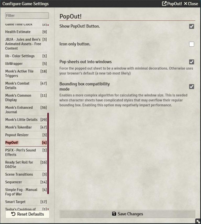 Foundry VTT 2 Unleash the Popouts! Exploring Foundry VTT’s Popout! Module