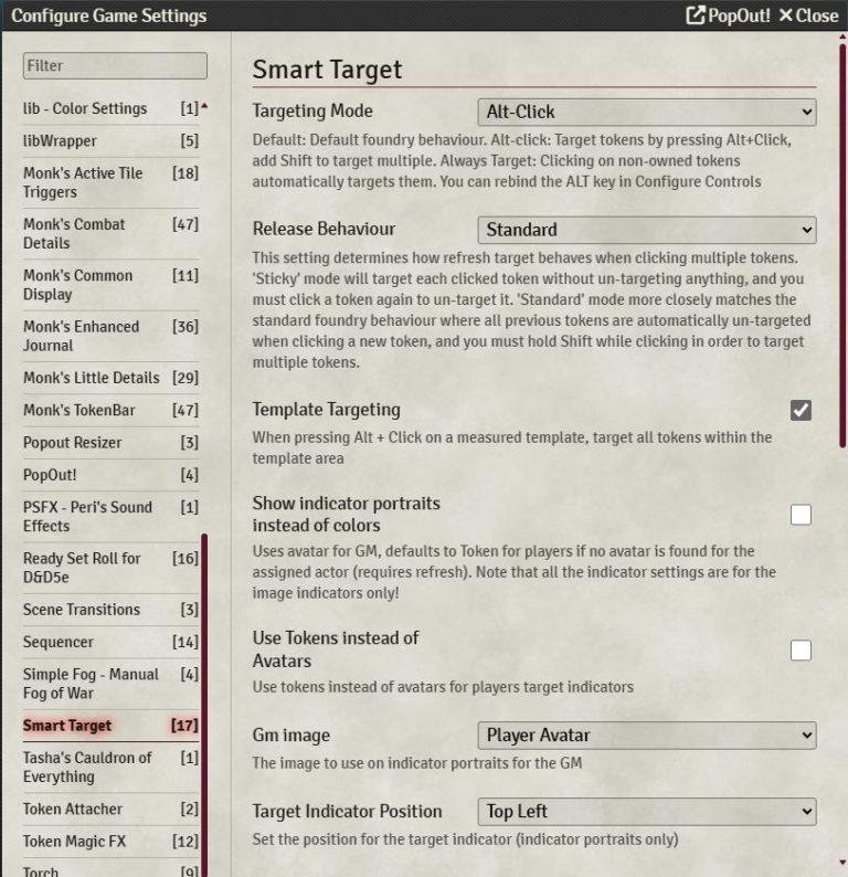 Foundry VTT 14 Smarter Combat, Cleaner Targeting: A Look at the Smart Target Module for Foundry VTT