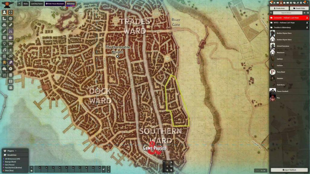 (TIW)Trouble in Waterdeep Session 1 – Gates of the Copper District